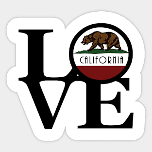 LOVE California (Black Ink) Sticker